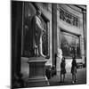 Two Girl Scouts Looking Up at Marble Statue of Abraham Lincoln, Rotunda of the Capitol Building-Alfred Eisenstaedt-Mounted Photographic Print