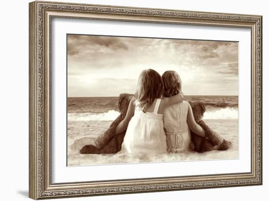 Two Girlfriends-Betsy Cameron-Framed Art Print
