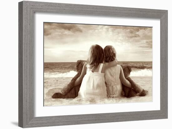 Two Girlfriends-Betsy Cameron-Framed Art Print