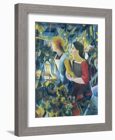 Two Girls, 1913-Auguste Macke-Framed Giclee Print