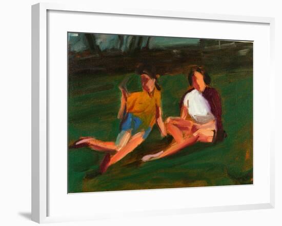 Two Girls, 2004-Daniel Clarke-Framed Giclee Print