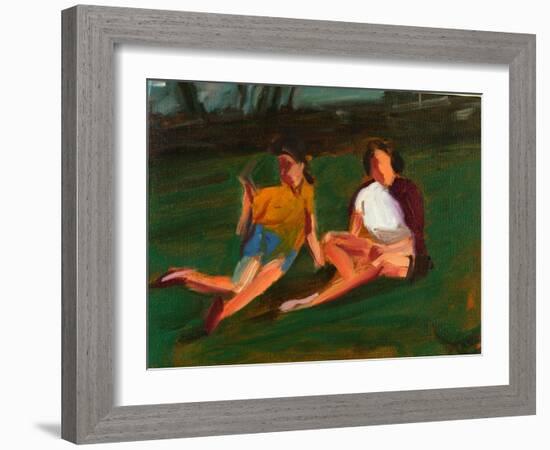 Two Girls, 2004-Daniel Clarke-Framed Giclee Print