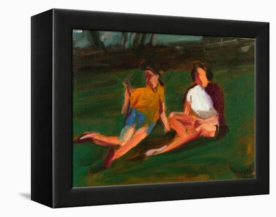 Two Girls, 2004-Daniel Clarke-Framed Premier Image Canvas