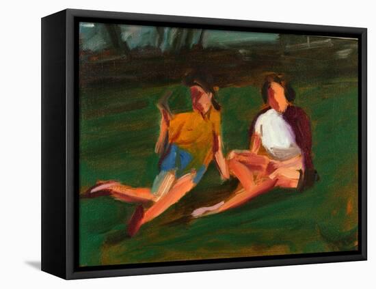 Two Girls, 2004-Daniel Clarke-Framed Premier Image Canvas