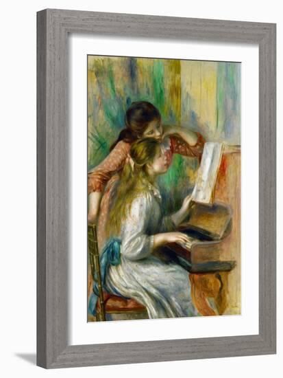 Two Girls at the Piano, 1892-Pierre-Auguste Renoir-Framed Giclee Print