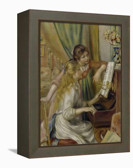 Two Girls at the Piano, c.1892-Pierre-Auguste Renoir-Framed Premier Image Canvas