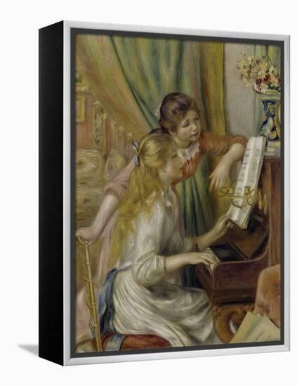 Two Girls at the Piano, c.1892-Pierre-Auguste Renoir-Framed Premier Image Canvas