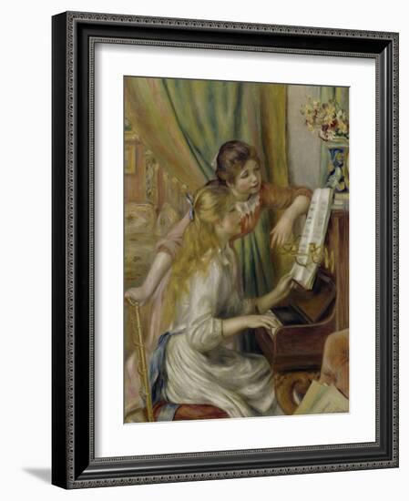 Two Girls at the Piano, c.1892-Pierre-Auguste Renoir-Framed Giclee Print