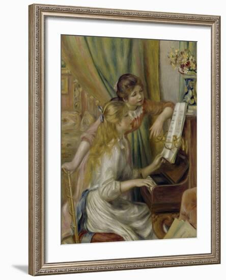 Two Girls at the Piano, c.1892-Pierre-Auguste Renoir-Framed Giclee Print