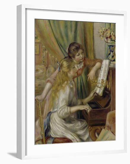 Two Girls at the Piano, c.1892-Pierre-Auguste Renoir-Framed Giclee Print