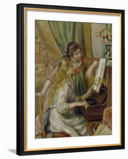 Two Girls at the Piano, c.1892-Pierre-Auguste Renoir-Framed Giclee Print