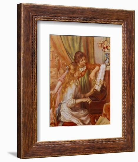 Two Girls at the Piano-Pierre-Auguste Renoir-Framed Art Print