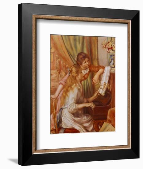 Two Girls at the Piano-Pierre-Auguste Renoir-Framed Art Print