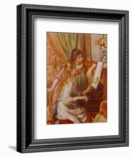 Two Girls at the Piano-Pierre-Auguste Renoir-Framed Art Print