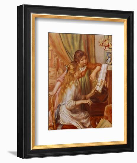 Two Girls at the Piano-Pierre-Auguste Renoir-Framed Art Print