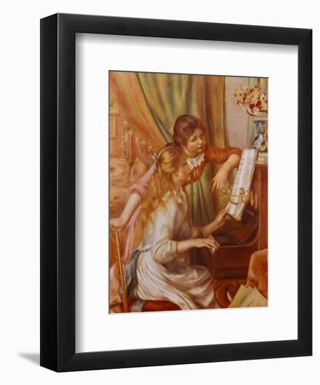 Two Girls at the Piano-Pierre-Auguste Renoir-Framed Art Print