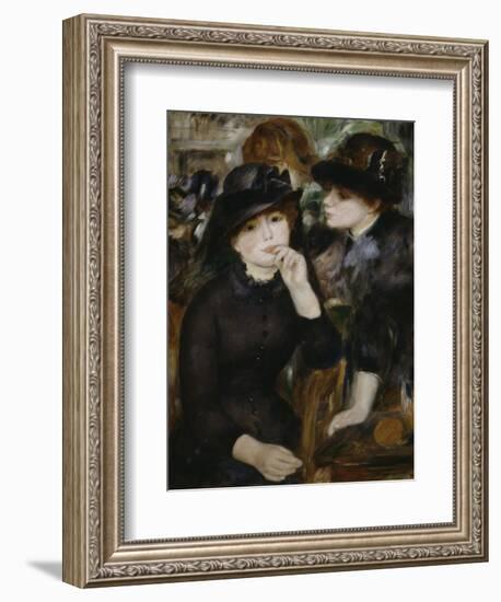 Two Girls in Black, 1880-1882-Pierre-Auguste Renoir-Framed Giclee Print