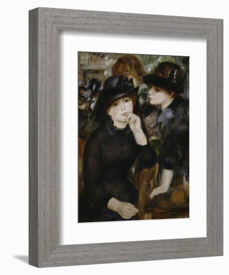 Two Girls in Black, 1880-1882-Pierre-Auguste Renoir-Framed Giclee Print