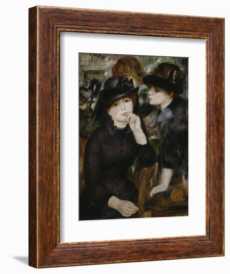 Two Girls in Black, 1880-1882-Pierre-Auguste Renoir-Framed Giclee Print