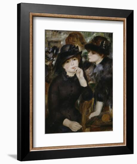 Two Girls in Black, 1880-1882-Pierre-Auguste Renoir-Framed Giclee Print