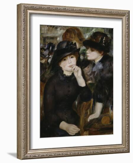 Two Girls in Black, 1880-1882-Pierre-Auguste Renoir-Framed Giclee Print