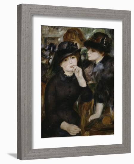 Two Girls in Black, 1880-1882-Pierre-Auguste Renoir-Framed Giclee Print