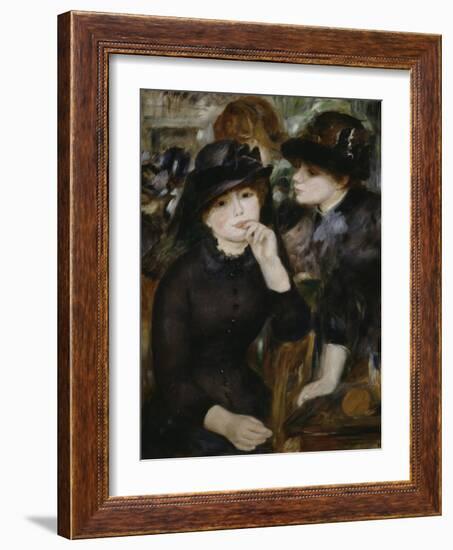 Two Girls in Black, 1880-1882-Pierre-Auguste Renoir-Framed Giclee Print