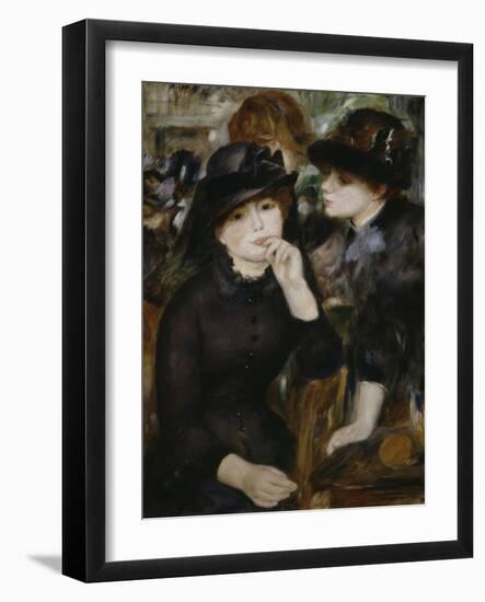 Two Girls in Black, 1880-1882-Pierre-Auguste Renoir-Framed Giclee Print