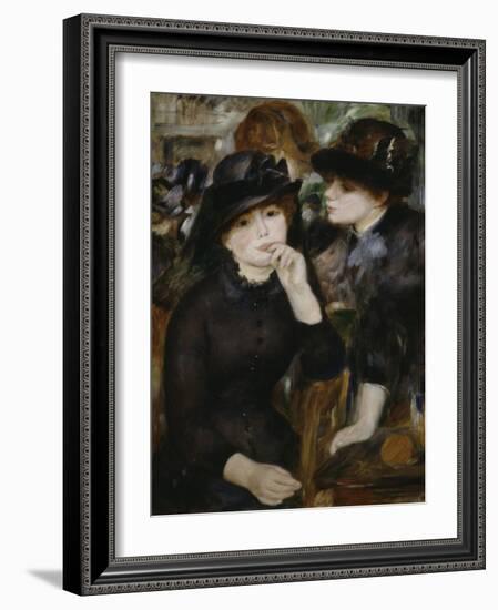 Two Girls in Black, 1880-1882-Pierre-Auguste Renoir-Framed Giclee Print