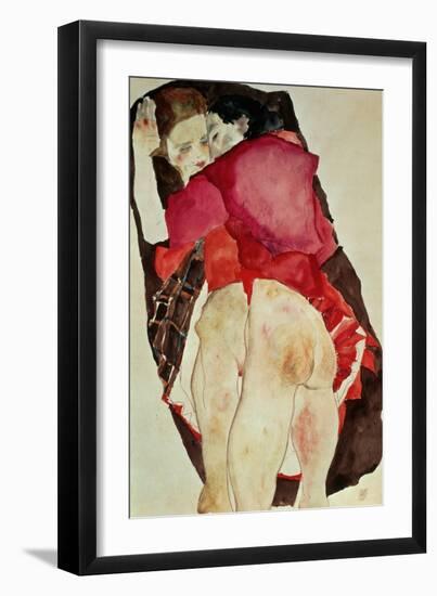 Two Girls (Lovers), 1911-Egon Schiele-Framed Giclee Print