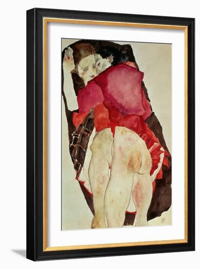 Two Girls (Lovers), 1911-Egon Schiele-Framed Giclee Print