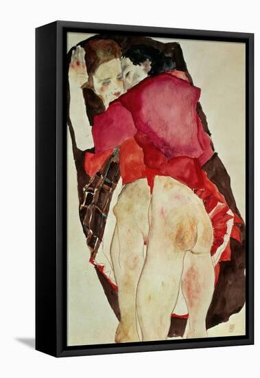Two Girls (Lovers), 1911-Egon Schiele-Framed Premier Image Canvas