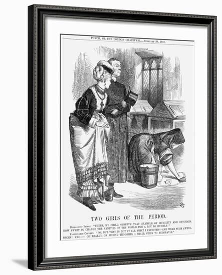 Two Girls of the Period, 1869-John Tenniel-Framed Giclee Print