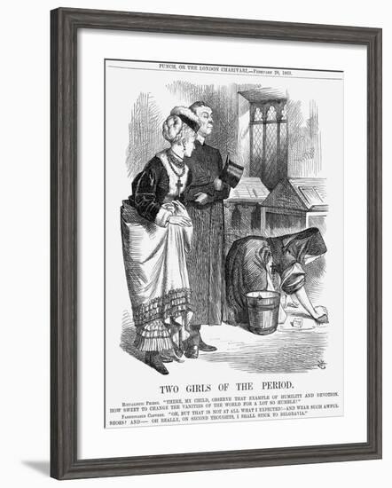 Two Girls of the Period, 1869-John Tenniel-Framed Giclee Print