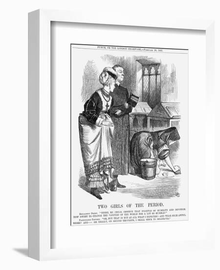 Two Girls of the Period, 1869-John Tenniel-Framed Giclee Print