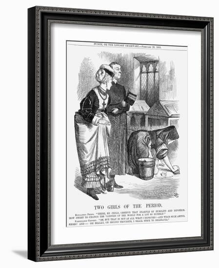 Two Girls of the Period, 1869-John Tenniel-Framed Giclee Print