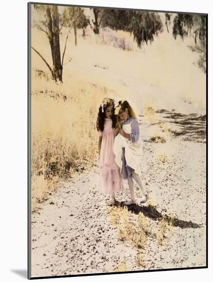 Two Girls on Path-Nora Hernandez-Mounted Giclee Print