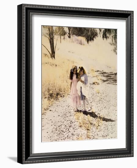 Two Girls on Path-Nora Hernandez-Framed Giclee Print