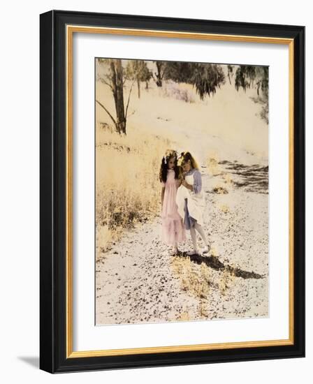 Two Girls on Path-Nora Hernandez-Framed Giclee Print