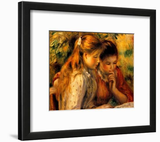 Two Girls Reading-Pierre-Auguste Renoir-Framed Giclee Print