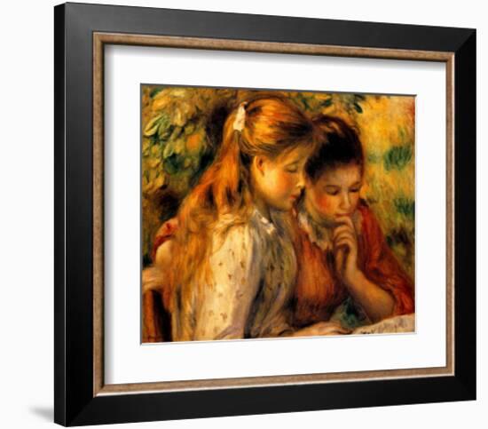 Two Girls Reading-Pierre-Auguste Renoir-Framed Giclee Print