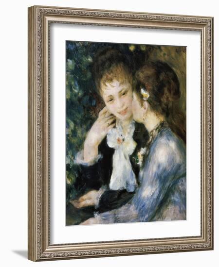 Two Girls Talking-Pierre-Auguste Renoir-Framed Giclee Print