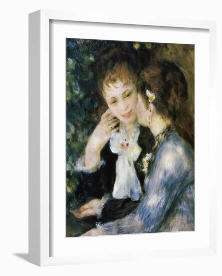 Two Girls Talking-Pierre-Auguste Renoir-Framed Giclee Print