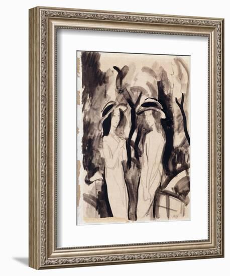 Two Girls-Auguste Macke-Framed Giclee Print