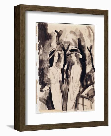 Two Girls-Auguste Macke-Framed Giclee Print