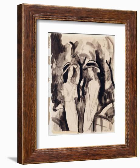 Two Girls-Auguste Macke-Framed Giclee Print