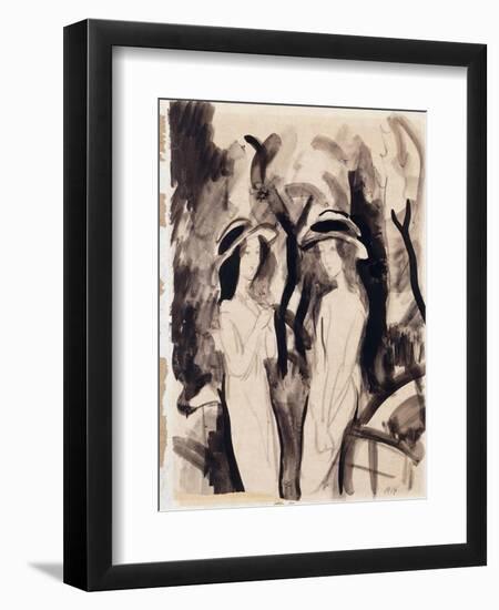 Two Girls-Auguste Macke-Framed Giclee Print