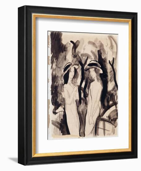 Two Girls-Auguste Macke-Framed Giclee Print