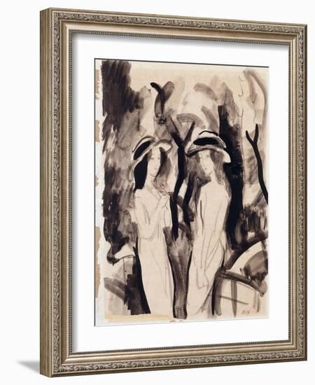 Two Girls-Auguste Macke-Framed Giclee Print