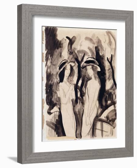 Two Girls-Auguste Macke-Framed Giclee Print